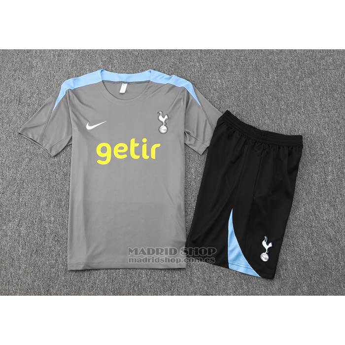 Chandal del Tottenham Hotspur Manga Corta 2024-2025 Gris - Pantalon Corto